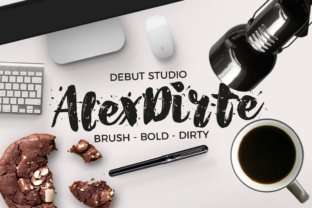AlexDirte Brush Font Set for Bold Social Media Graphics