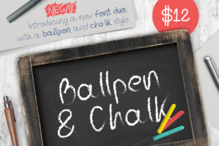 Ballpen and Chalk Typeface for Modern Web Design