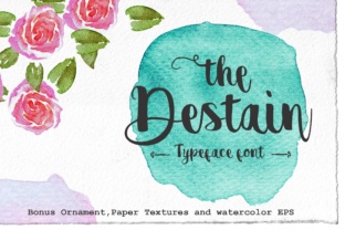 Destain: The Handwritten Brush Pen Typeface for Campaign Visuals
