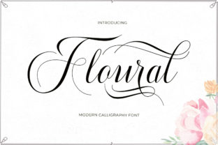 Floural Script: An Elegant Calligraphy Typeface for Luxury Branding