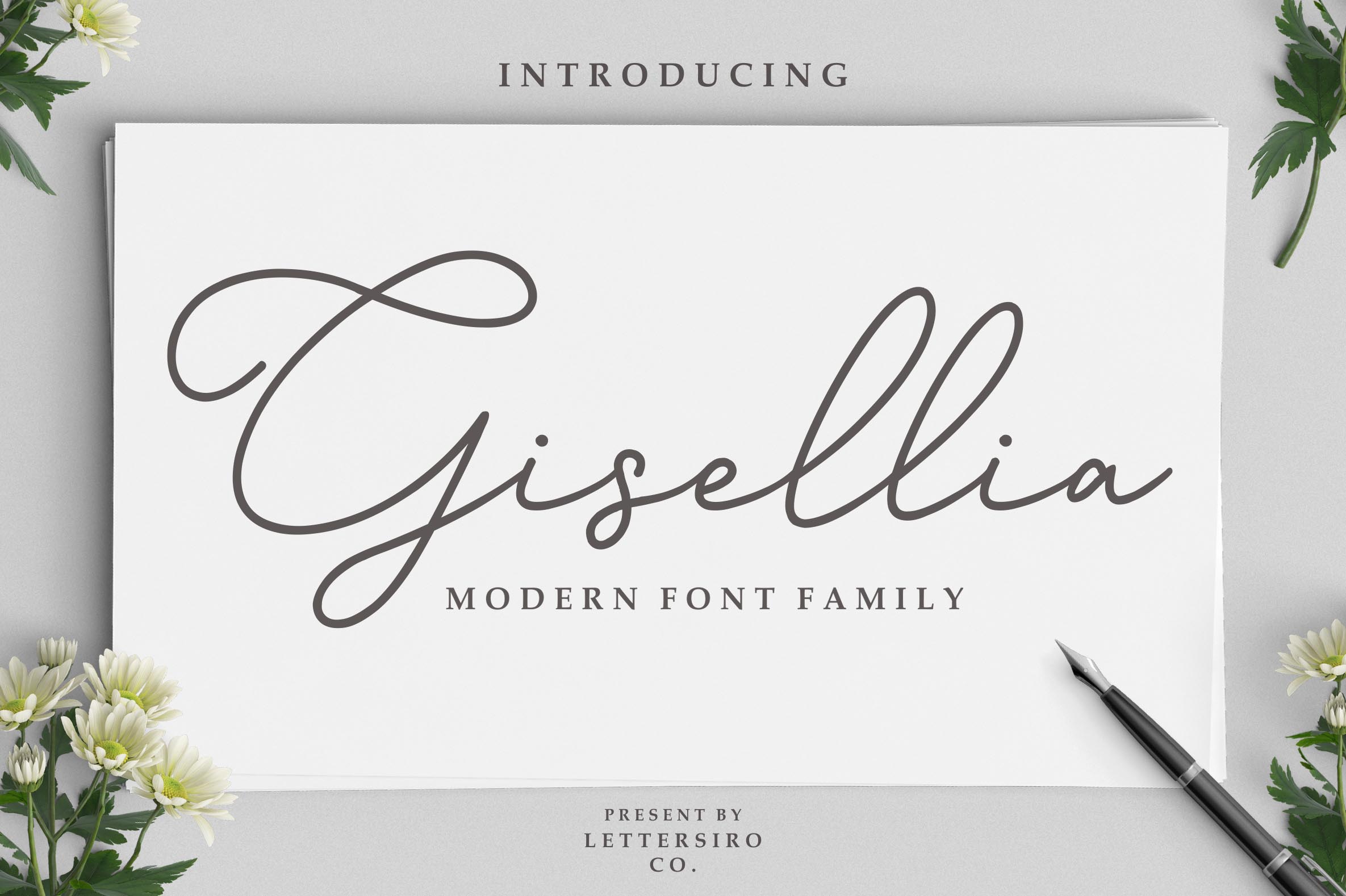 Gisellia Typeface Review: Elevating Editorial Design with Script Handwritten Fonts