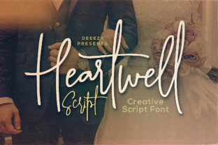 Heartwell Script: A Handwritten Font for Crafters and Product Creators