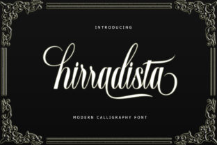 Hirradista Script: A Modern Calligraphy Typeface for Editorial Design