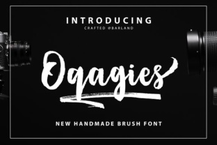 Oqagies: A Stunning Brush Script Font for Handwritten Brand Identity
