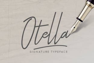 Otella Signature: A Thin Fresh Typeface for Modern Branding