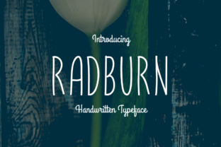 Radburn: A Smooth Script Handwritten Typeface for Crafters