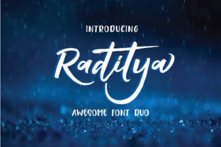 Raditya Handwritten Typeface for Modern Web Design
