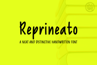 Reprineato: A Bold Handwritten Typeface for Editorial Design