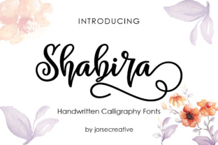 Shabira Script Handwritten Typeface for Crafters