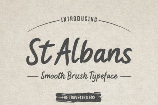 St Albans Brush Typeface for Handmade Branding