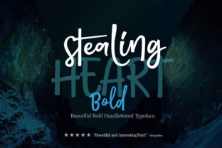Stealing Heart Bold: A Modern Script Typeface for Campaign Design