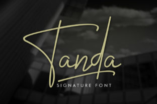 Tanda Signature Typeface for Elegant Editorial Design